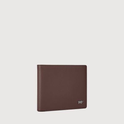 L'HOMME CENTRE FLAP WALLET WITH COIN COMPARTMENT