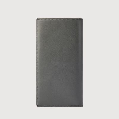 PINE 2 FOLD LONG WALLET WITH ZIP COMPARTMENT (BOX GUSSET)